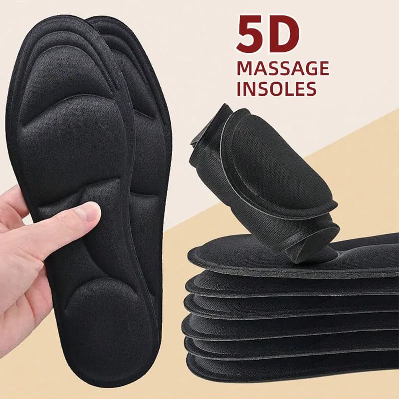 1/2/4/16 pairs 5D massage memory foam soles for shoes sole breathable cushion sport racing sunshine for sole orthopedic feet