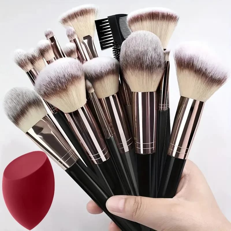 3-20 pieces professional makeup brush set, soft and soft foundation, umbrella, concealer, Kabuki mixing, woman beauty tool