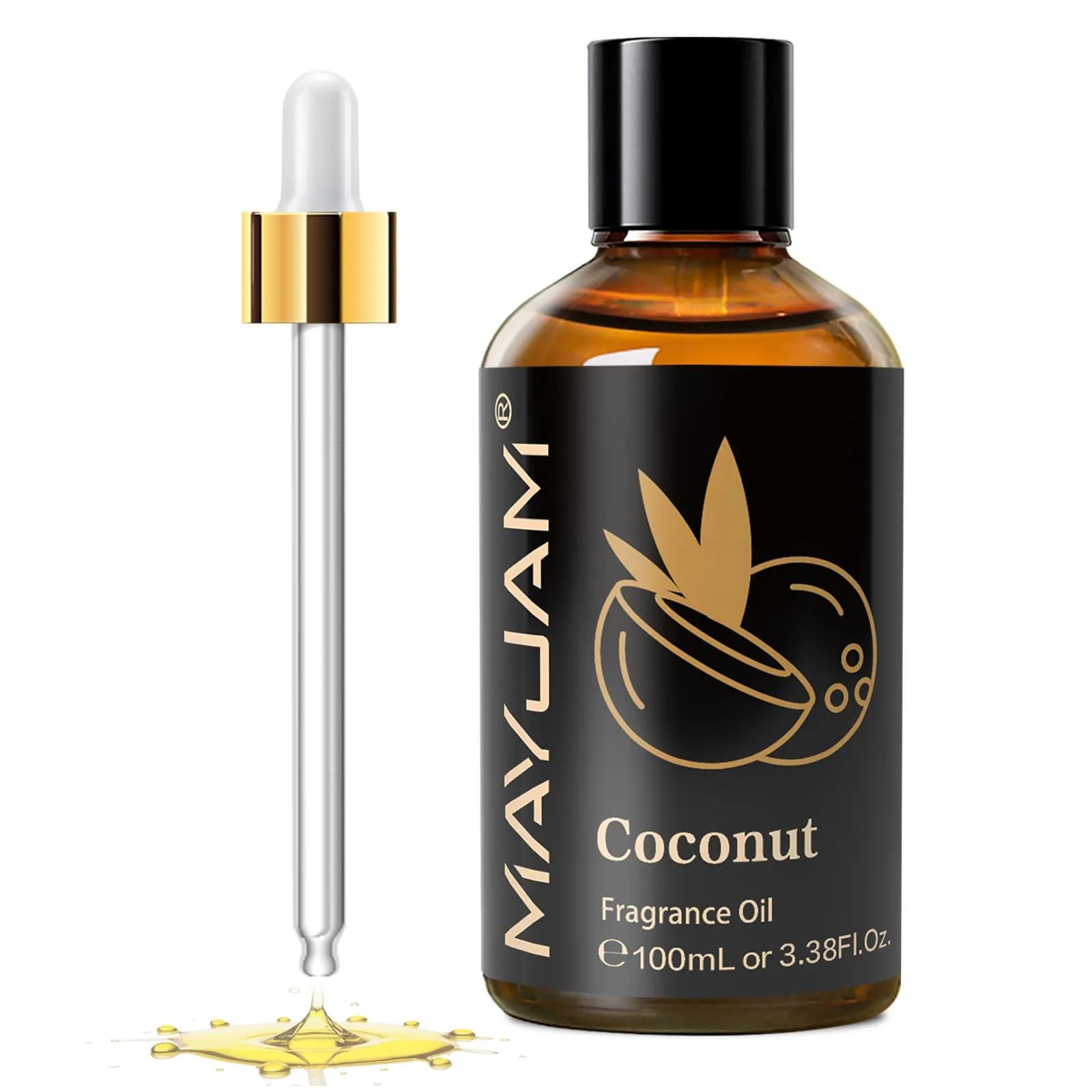 MAYJAM 100ML Olio profumato alla frutta per diffusore di candele Sapone per realizzare oli essenziali di cocco, fragola, anguria, mirtillo