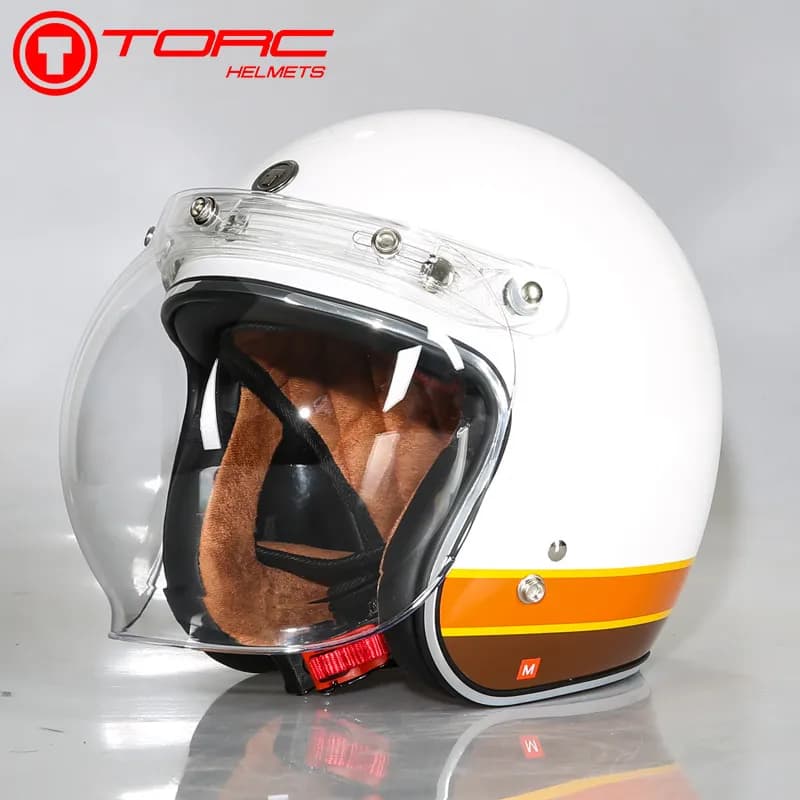 Open helmet TORC 3/4, four season cruise bike, half helmet, bubble mirror for men and women, helmet for electric bike