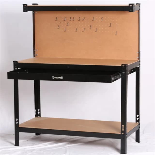 Customized Auto Repair Workbench KWT120 Hanging Board Hole Board Hook Iron Rack Factory Wholesale Warehouse Black/Brown Color No