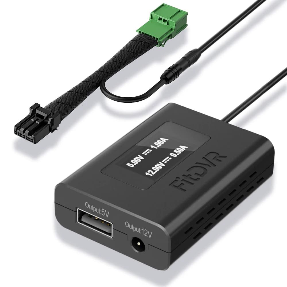 DashCam FitDVR (7-Pin) Adapter for Honda and Acura with Retrovisor Mirror, Output 5V 12V, USB Power Supply, DVR Auto Accessories, D3-018