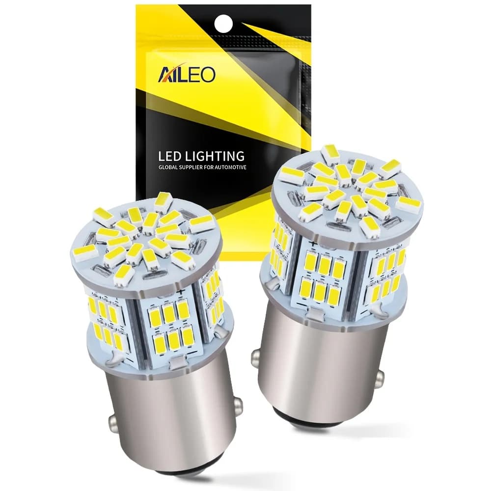 Aileo 2 pz 54 pz 4014SMD 1156 BA15S P21W Auto LED Lampadina Della Luce di Retromarcia Per VWPassat B5 B6 Golf Canbus Auto Lampada Senza Errore DC 12 V