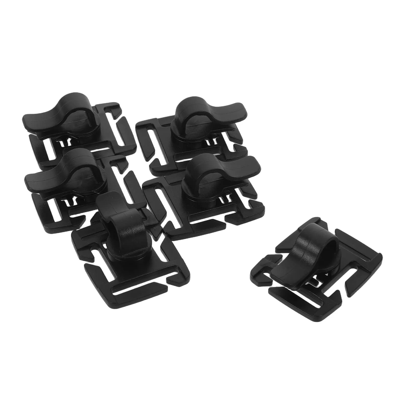 6Pcs Drink Tube Clip Rotatable Water Bladder Hose Clip Lightweight Secure Grip for Hydration Packs Backpack Outdoor Adventure