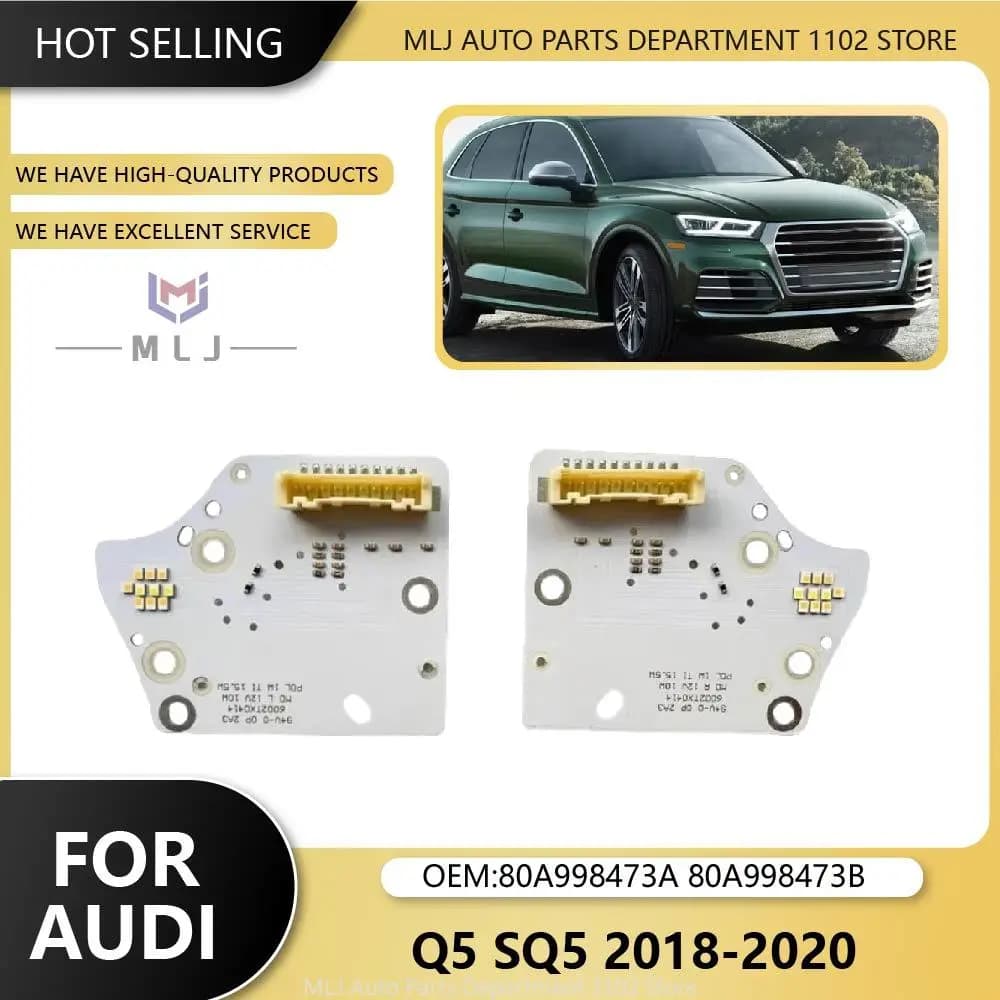 80A998473A 80A998473B For Audi Q5 SQ5 2018 2019 2020 LED Headlight US-Spec DRL Board Angel Eye Turn Signal Chip Car Accessories