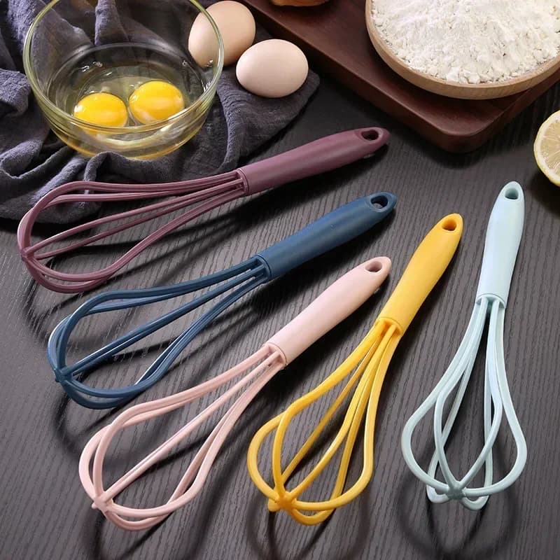 1 pz multifunzionale rotante manuale frullino per le uova miscelatore mini plastica da cucina frusta per uova strumento di cottura agitatore per uova frusta in silicone