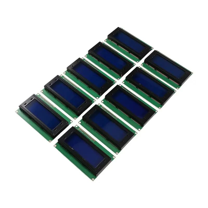 AT82-LCD2004 Modulo LCD 2004 Display LCD a caratteri 20X4 Interfaccia IIC I2C per Arduino per Raspberry Pi Schermo Blu 10 Pezzi