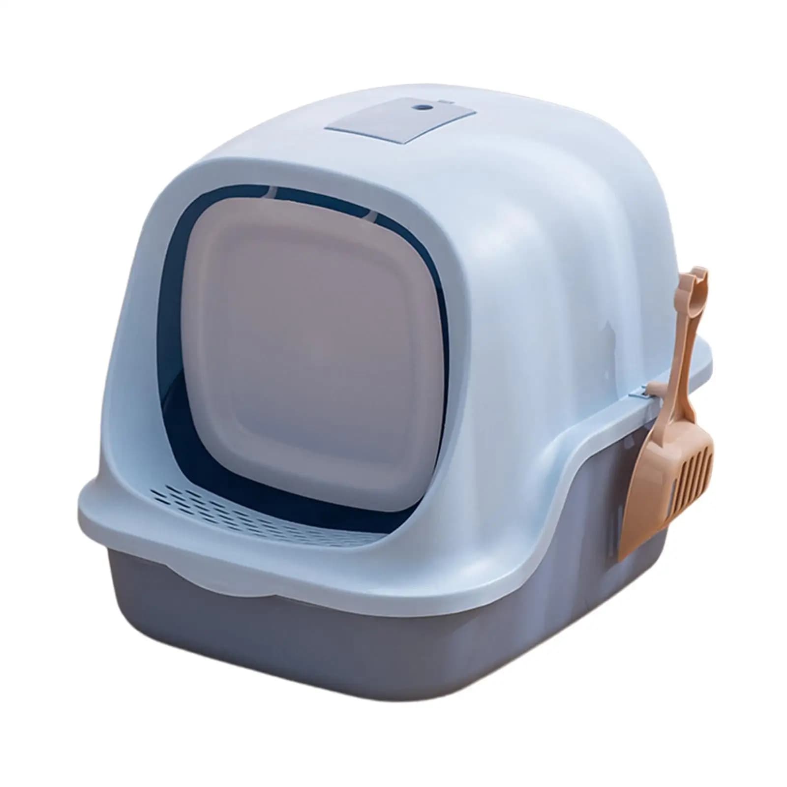 Lettiera per Gatti Chiusa con Coperchio, Ingresso Frontale, Facile da Pulire, Toilette Coperta per Gatti