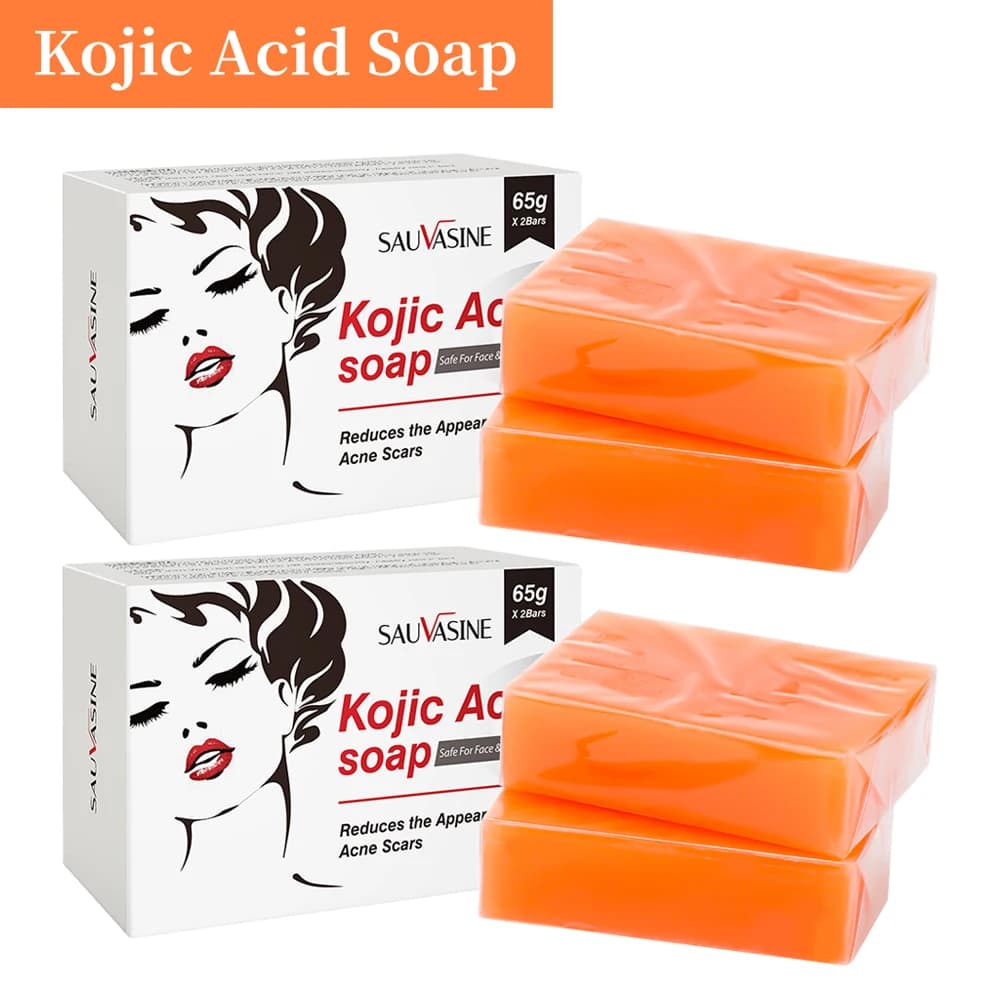 130g Cogico Acid Soap Face and body bath soap for man Woman Face foam Cleaning of black dots Removal Body care Hand made soap