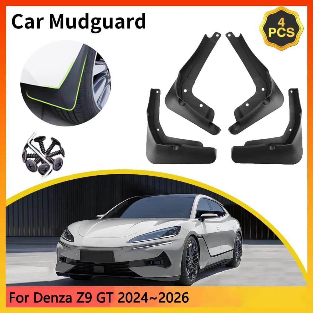 Per Denza Z9 GT 5 porte tiro freno 2024 ~ 2026 Auto Parafanghi Paraspruzzi Parafango Paraspruzzi Paraspruzzi Parafango accessori Auto