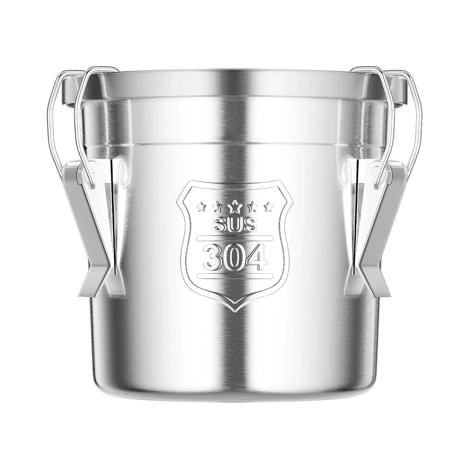 Contenitore per Cereali in Acciaio Inox 304 da 6L (1,59 Galloni) Sigillato con 3 Chiusure, Grado Alimentare per Riso, Farina, Alimenti Secchi, Conservazione in Cucina e Dispensa