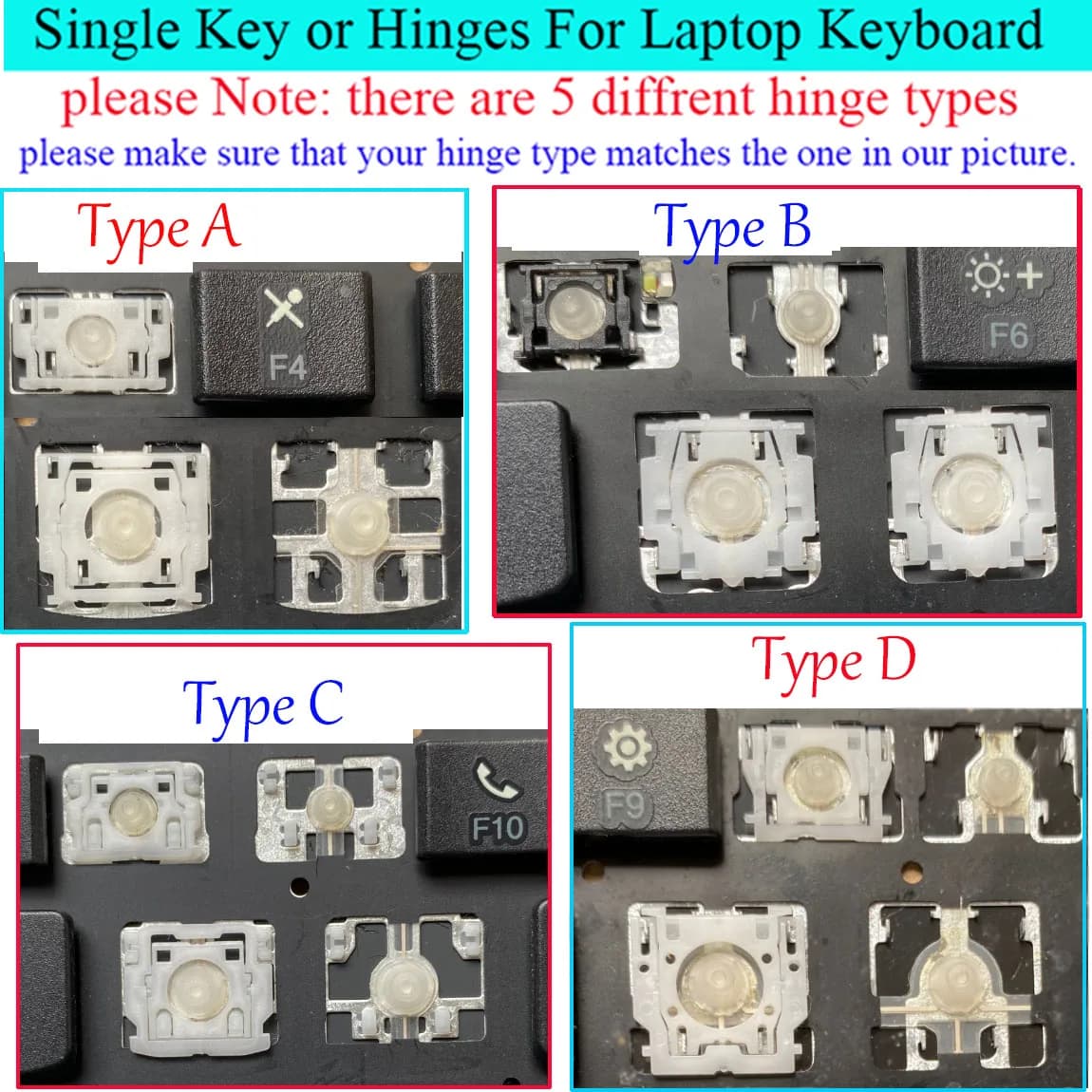 Single Key cap Hinge Scissors Clip keycap Bracket supports For Lenovo Thinkpad E15 Gen2 Gen3 Gen4 R15 Gen2 Gen3 Laptop Keyboard