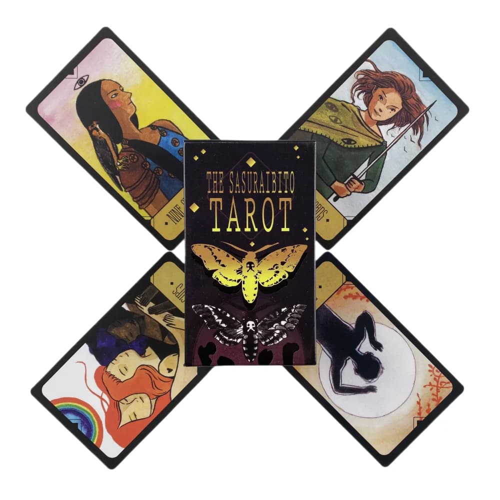 Le carte dei tarocchi Sasuraibito A 78 Deck Oracle English Visions divinazione Edition Borad Playing Games