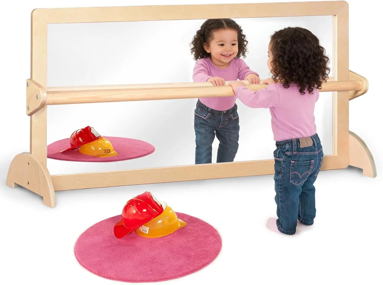 Set of 3 Positions with Mirror for the Coordination of the Child, Furniture for Nido Asylums