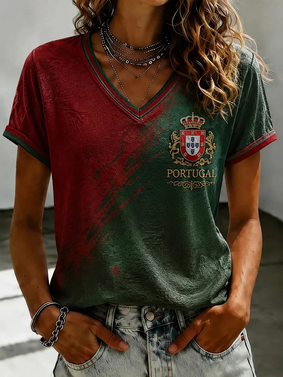 26 New Portugal 3D Printed Football Jersey Family Matching T-shirt Suitable for Daily and Training Wear Quick Drying Sweatshirt