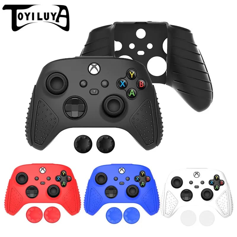 Custodia Protettiva in Silicone Morbido per Controller Xbox Series X/S, Accessori Gamepad, Cover Antiscivolo per Joystick