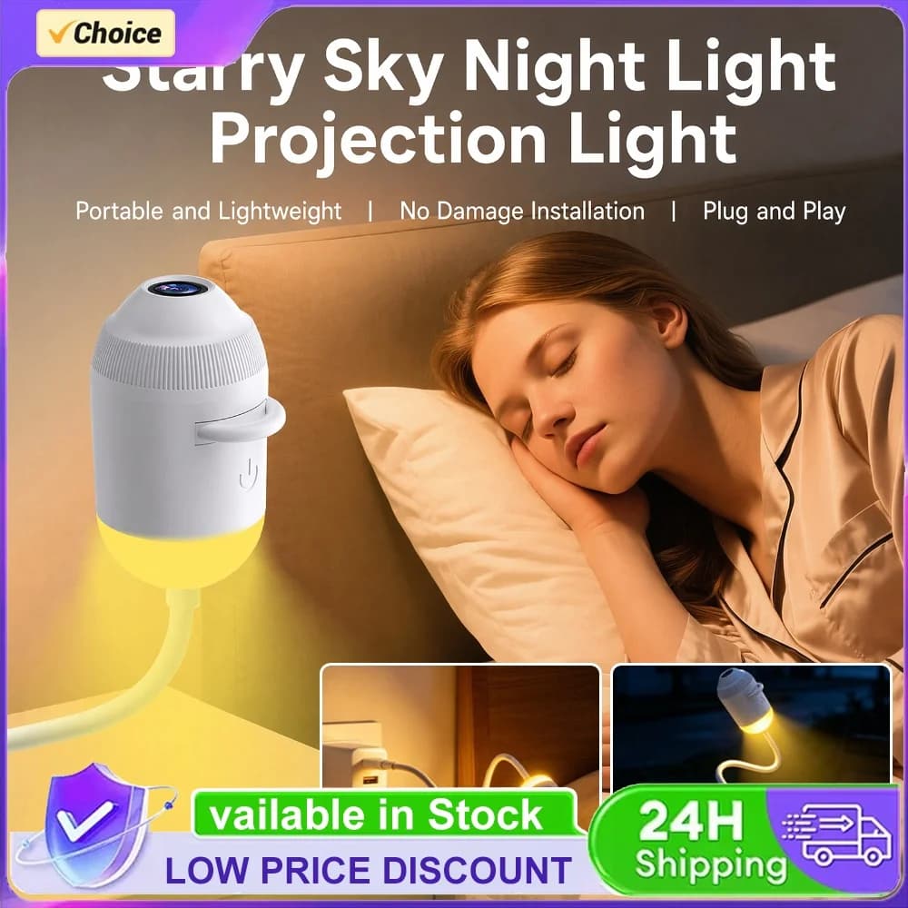 HD 2-in-1 Galaxy Star Projector Plug and Play Starry Sky Projectors Lamp Smart Night Light Projector for Kids Bedroom Room Decor