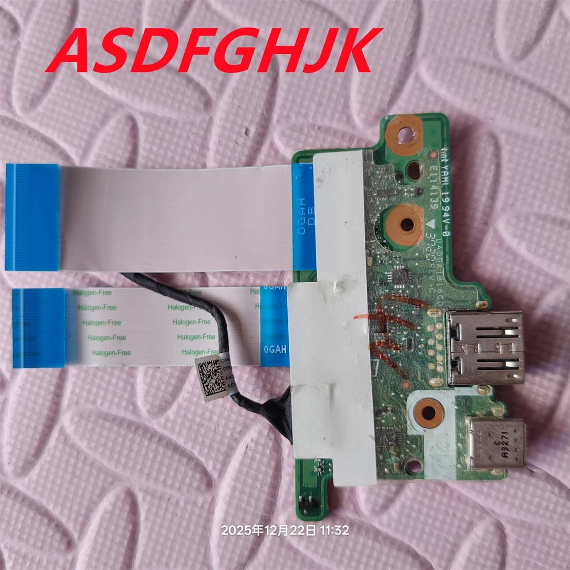 FOR HP Chromebook 11 G8 EE USB card with cables L89792-001 REV.C DA0GATB16C0 TEST OK
