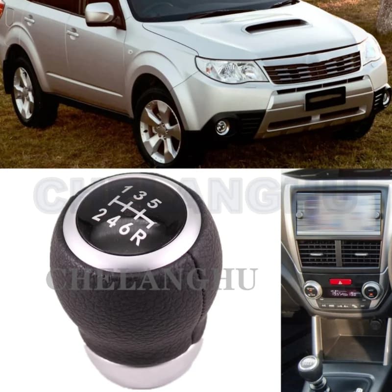Per Subaru Forester 2010 2011 2012 2013 2014 2015 2016 2017 2018 Car-styling 6 velocità pomello del cambio in pelle