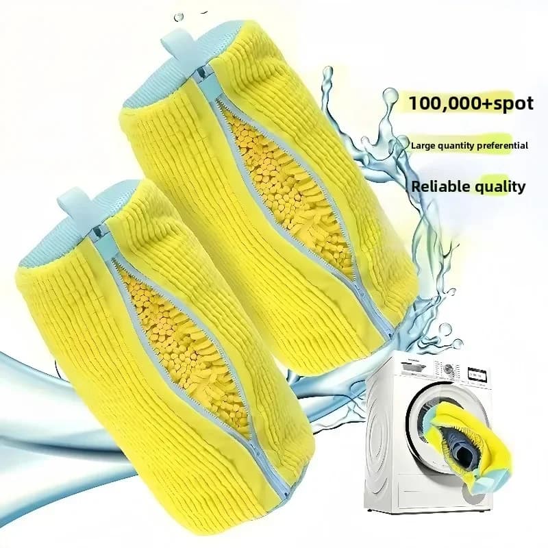 1/4PCS Lavaggio Scarpe Borsa Imbottita Rete Lavanderia Scarpe Protezione Fibbie Soffici Poliestere Lavaggio Scarpe Macchina Borsa Bucato Borse Asciugatura