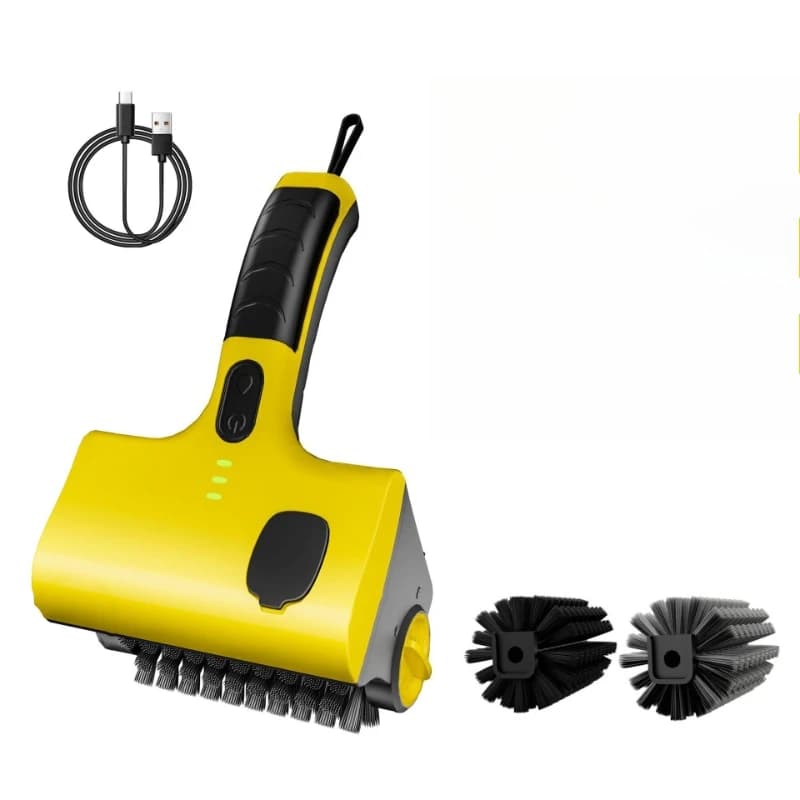 Electric BBQ Grill Household Multifunctional Replaceable Brush Head Cleaning Brush