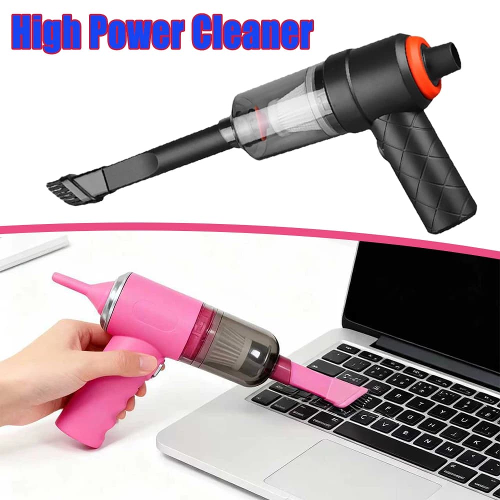12V Auto Wireless Portable Vacuum Cleaner, Powerful Suction, High Power Cleaning Tool for Interior Cars
