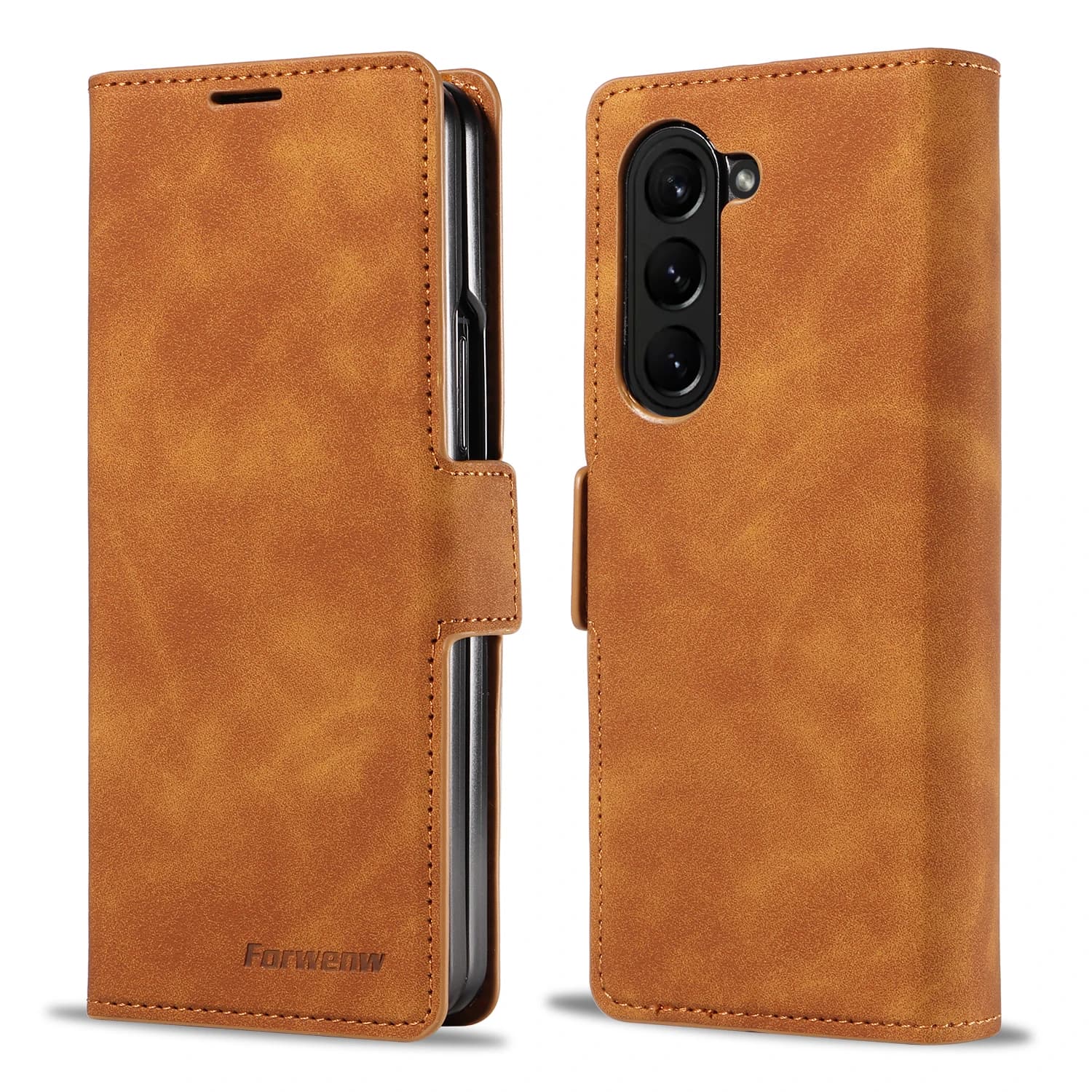 Luxury Business Flip Card Slot Wallet Leather Phone Case‌ for Samsung Fold 8 Ultra 7 6 5 4 3 Shockproof Book Stand Slim Cover