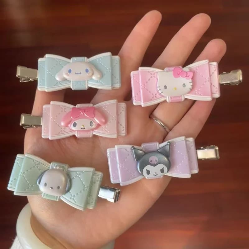Lovely hair accessory, Sanrio hair clip, Melody Kuromi Hello Kitty fringe clip, cartoon theme hair clip