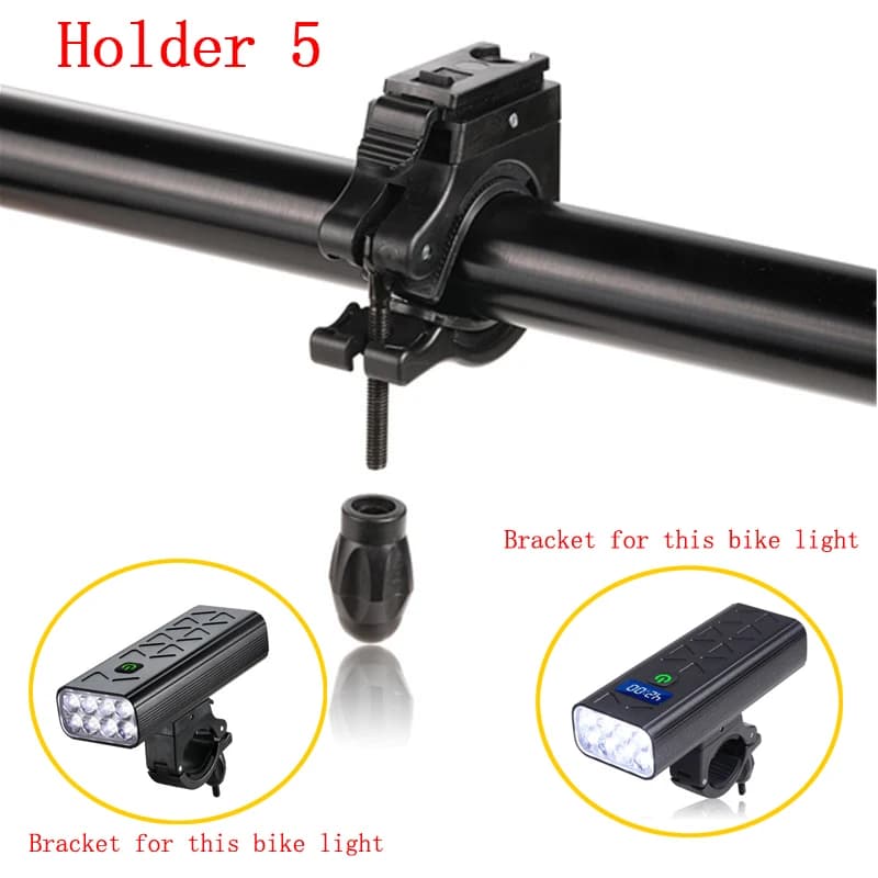 1PC Bike Light Bracket Bike Lamp Support Bicycle Light Support Bicycle Light Accessories 360 degree Rotation Bike Flashlight