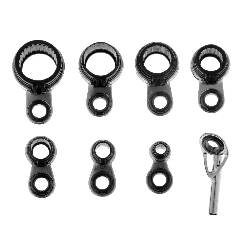 8 pezzi guide per canna da pesca anello di linea punta superiore per la costruzione di canne 2/3/4/5/6/7/8mm accessori da pesca