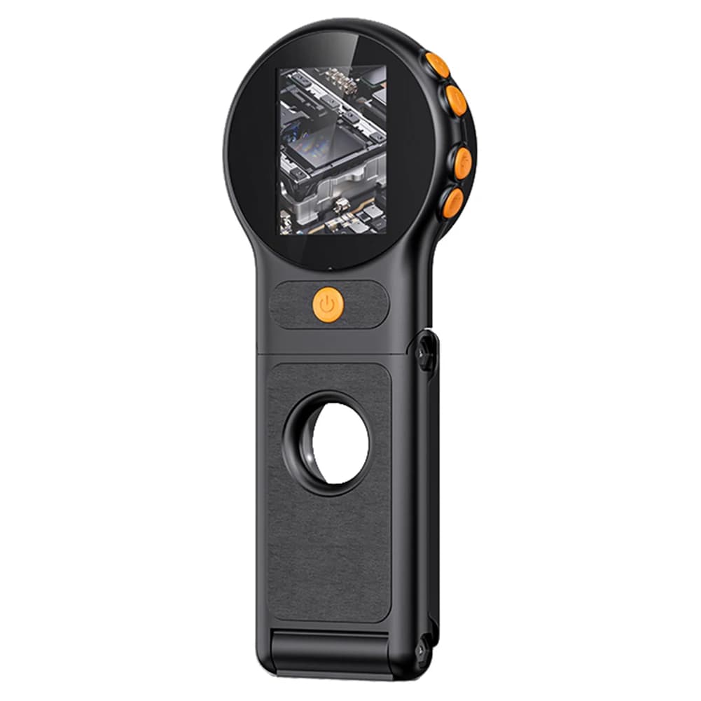 Microscopio Portatile 500X con Schermo IPS da 2 Pollici, Lente d'Ingrandimento Elettronica HD per Monete, Fotocamera Microscopio 2MP per Riparazione Gioielli e Orologi