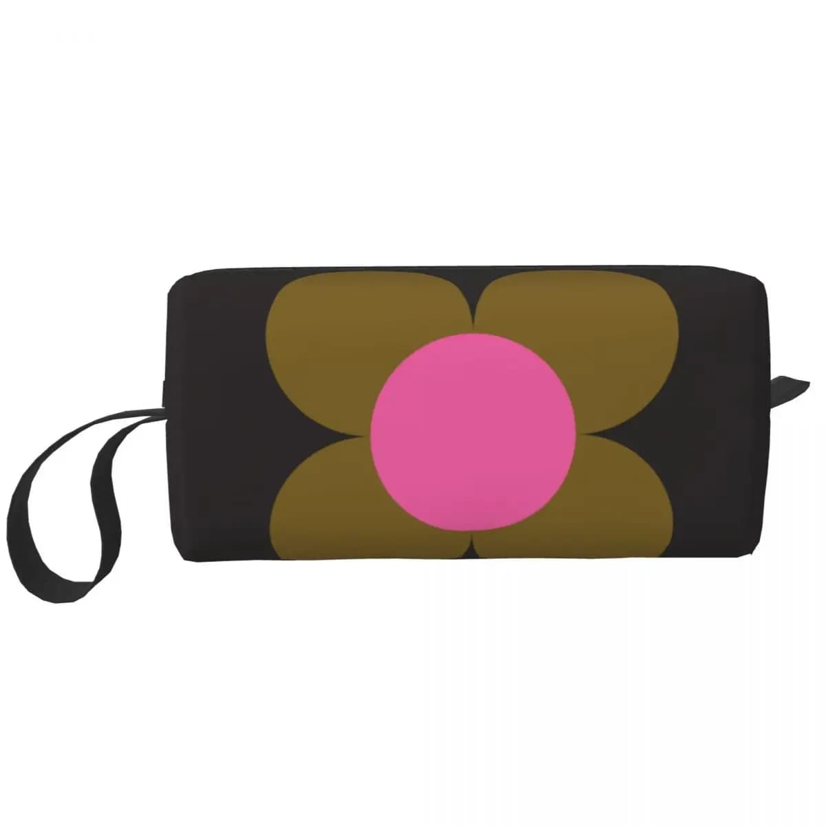 Borsa da toilette da viaggio personalizzata con stampa gigante a forma di fiore, borsa per trucco cosmetico da donna, kit Dopp per riporre la bellezza