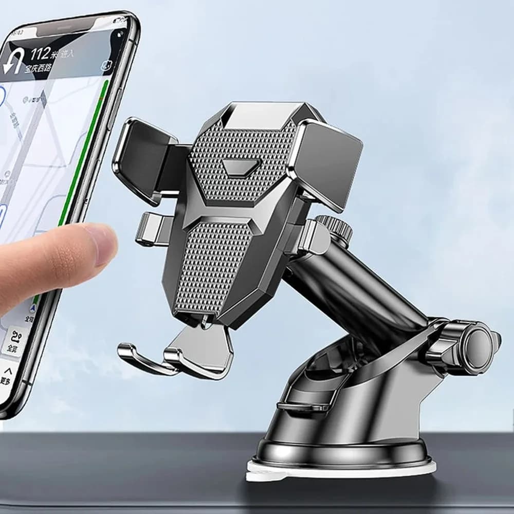 2026 New Universal Sucker Car Phone Holder 360° Rotating Windshield Dashboard Mount Bracket for 4.0-7 Inch Smartphones
