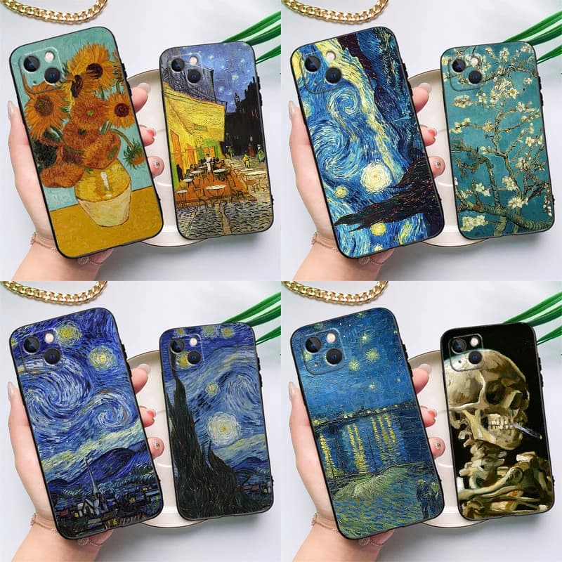 Van Gogh Art Oil Painting Case For Oppo A5 Pro A6 A15 A16 A76 A96 A17 A57 A98 A58 A78 A18 A38 A54 A74 A94 A40 A60 A80