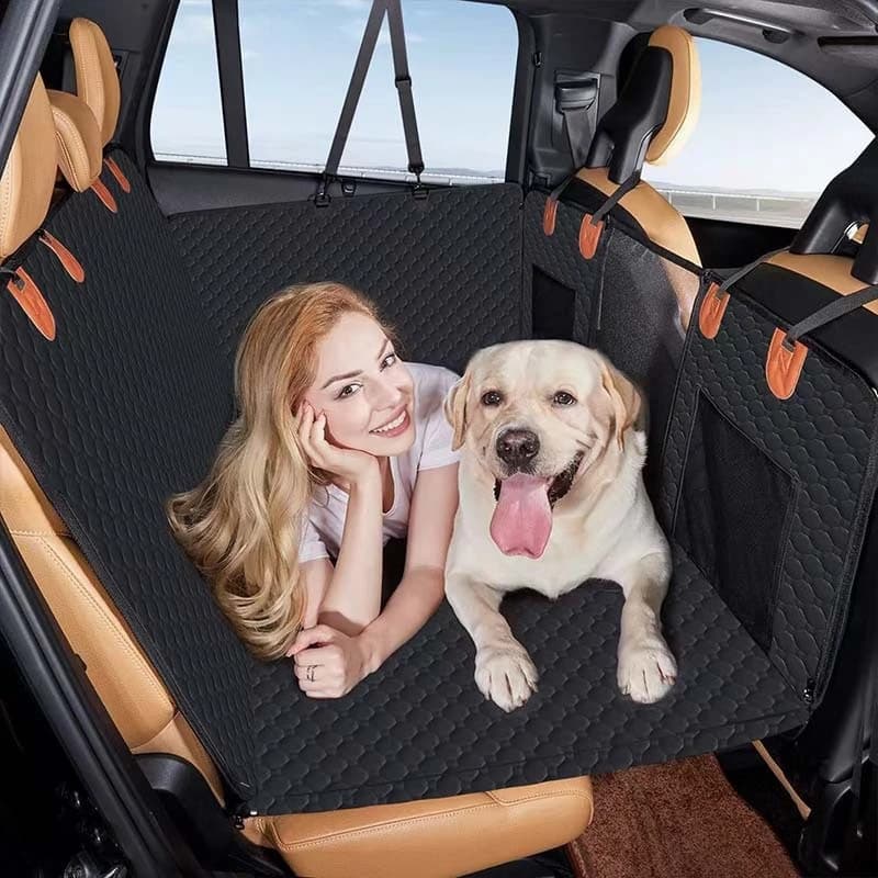 Tappetino per seggiolino per animali domestici per auto Coprisedile posteriore esteso resistente antiscivolo impermeabile per cani e animali domestici Ideale per viaggi su strada Suv Sicuro e accogliente