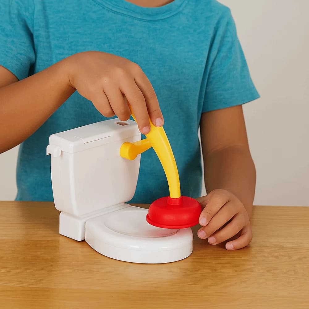 Giochi da Tavolo con Scherzi di Scarico WC in Plastica, Collezione di Scherzi Interattivi con Getto d'Acqua dal WC