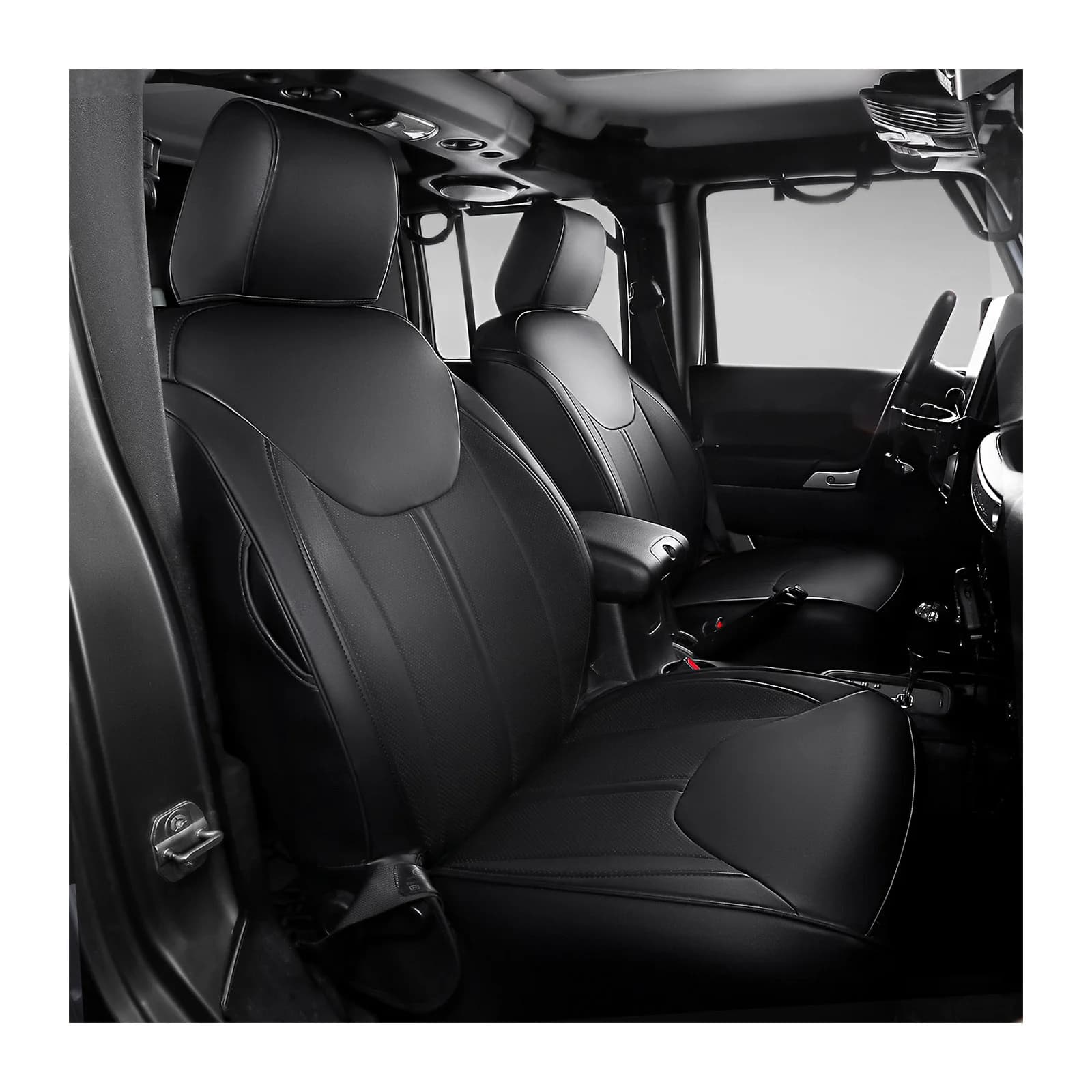 Custom Luxury Car Seat Cover for Jeep Wrangler 2013-2024 Car Leather Covers Car Accessories