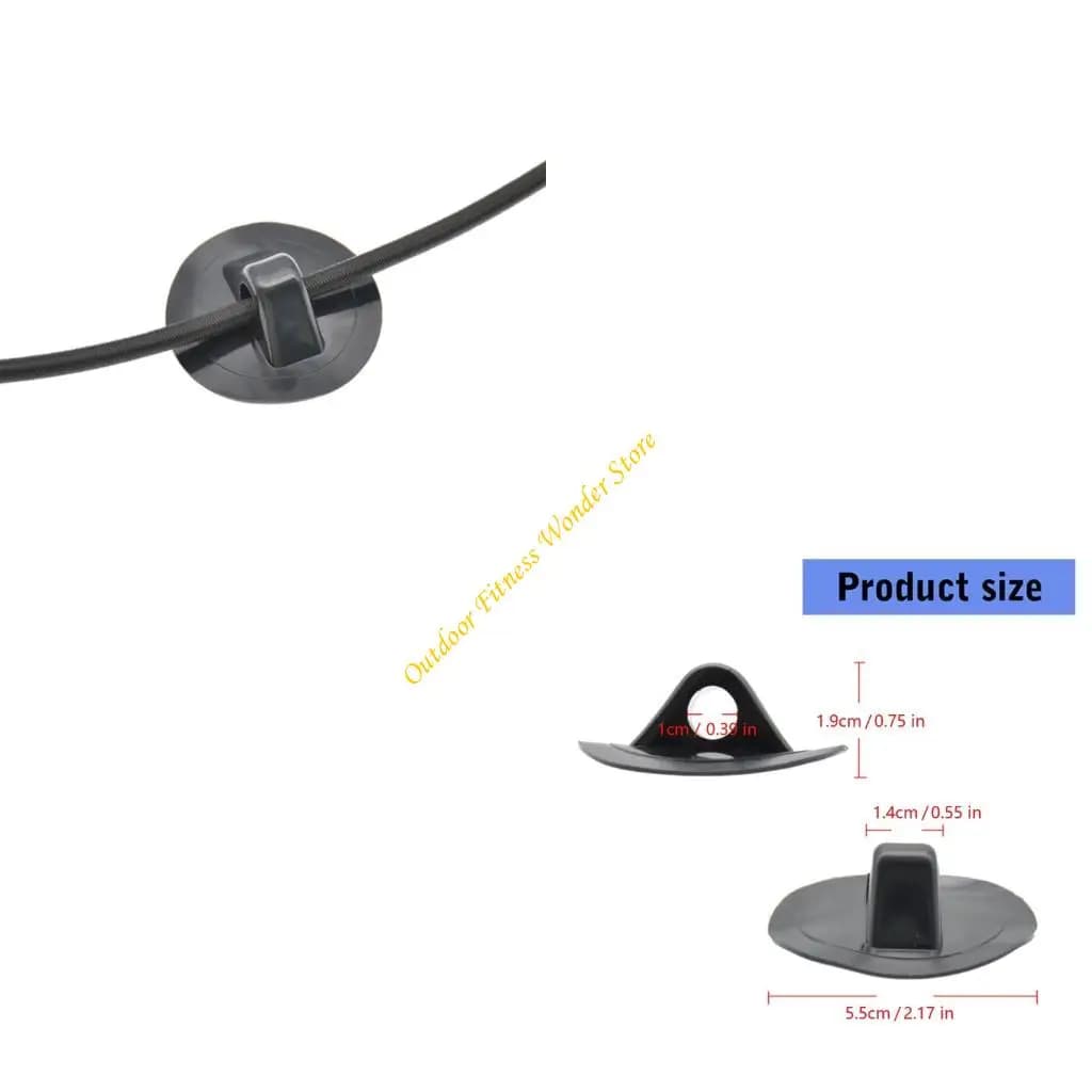 E8BF Clip per corda sicurezza per barche gonfiabili Ancoraggi sicuri impermeabilizzati per kayak canoe