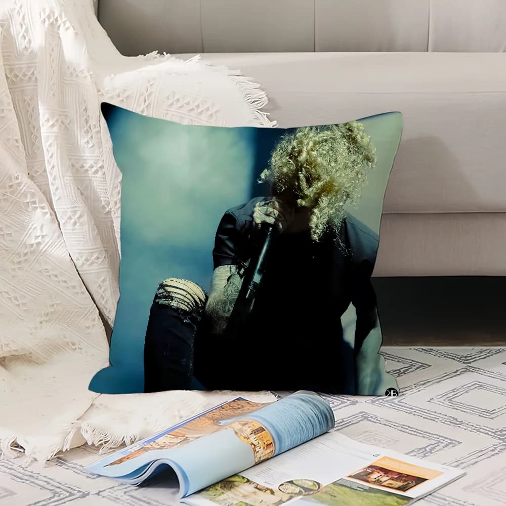 L-Lorna Shore Rock Band Music decorative cushion cover, suitable for sofa, car, bedroom, decorative cushions