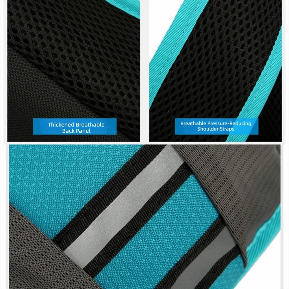 Waterproof Polyester Running Water Bottle Storage Vest Breathable Reflective Marathon Hydrating Backpack Chest Pack Jogging