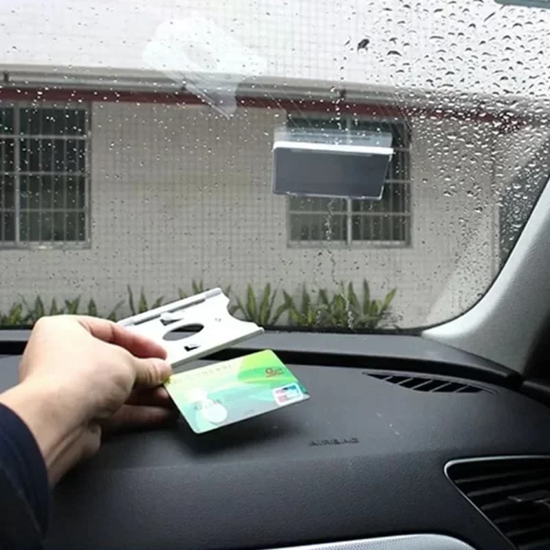 Porta Tessere Auto, Clip per Biglietti Parcheggio, Supporto per Carte da Parabrezza, Organizzatore per Scontrini, Adesivi per Montaggio per Casa e Ufficio