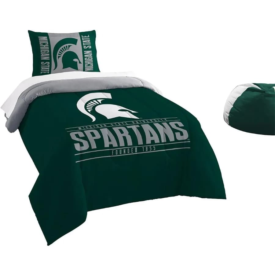 Set di biancheria da letto moderno NCAA Michigan State Spartans