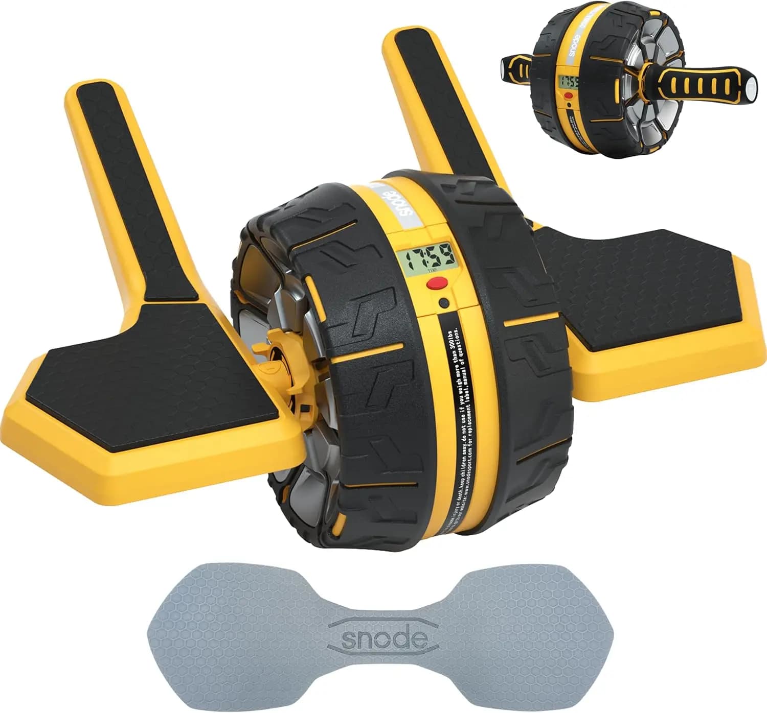 Ab Roller wheel with elbow support 3 levels resistant Wheel Ab dual mode for central training Automatic bounce system Shee steel spring