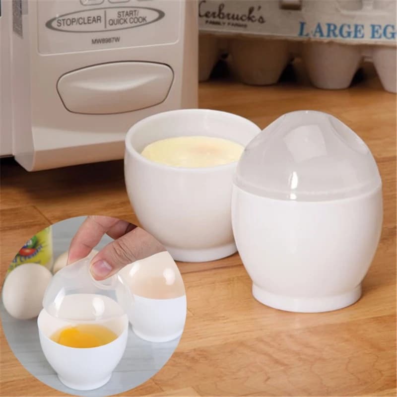 TXM fornello per uova a microonde bianco forno a microonde tazza bracconiere caldaia per uova piroscafo strumento di cottura accessori da cucina