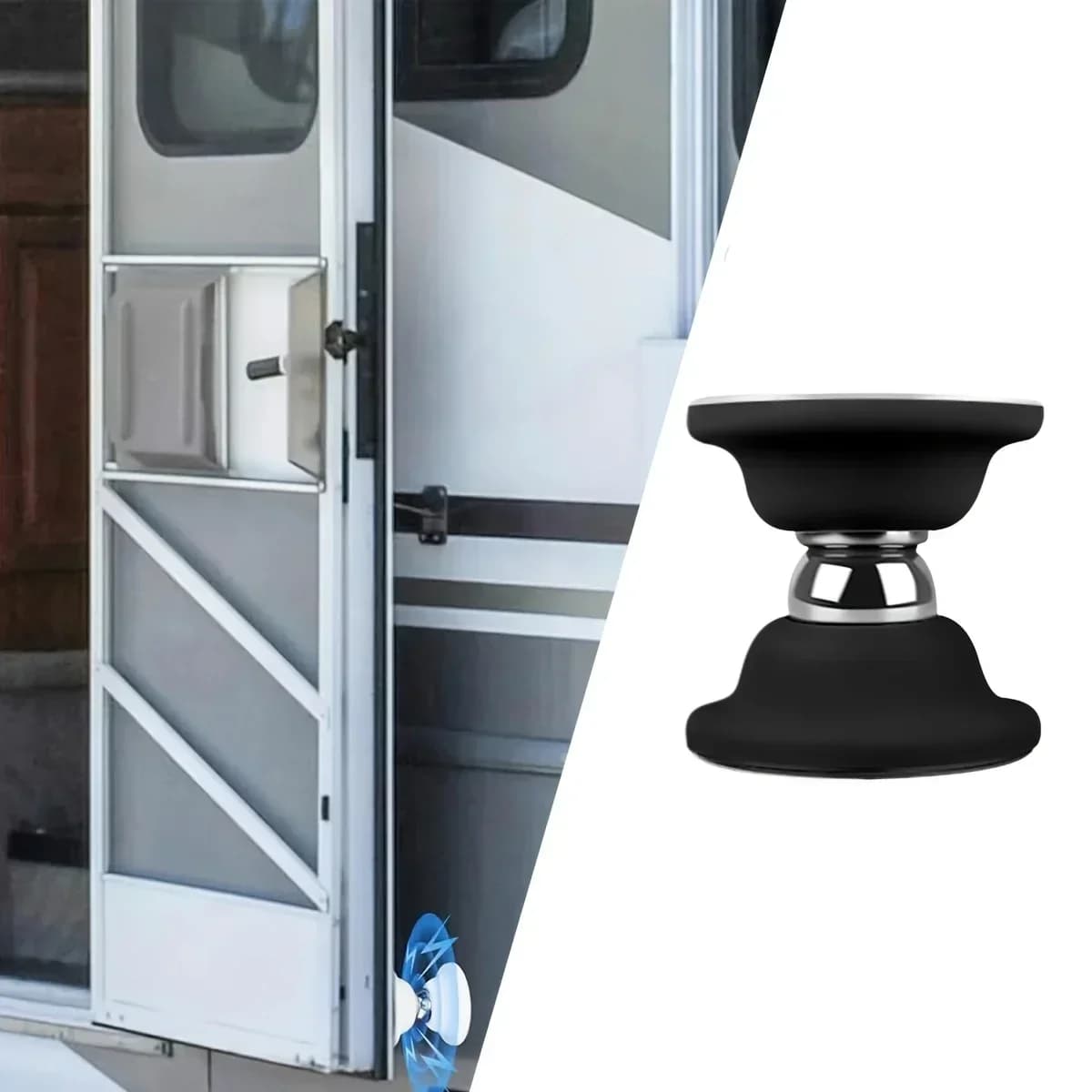 Fermo Magnetico per Porte, Blocco di Ritenzione per Porte di Cucina, Camper, Roulotte, Motorhome e Barche