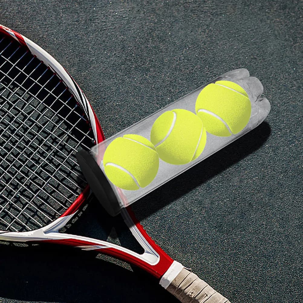Set di 8 Tubi Trasparenti per Palline da Tennis in PVC, Design Trasparente, Coperchio Sigillato Antipolvere per Tennis, Pickleball, Baseball