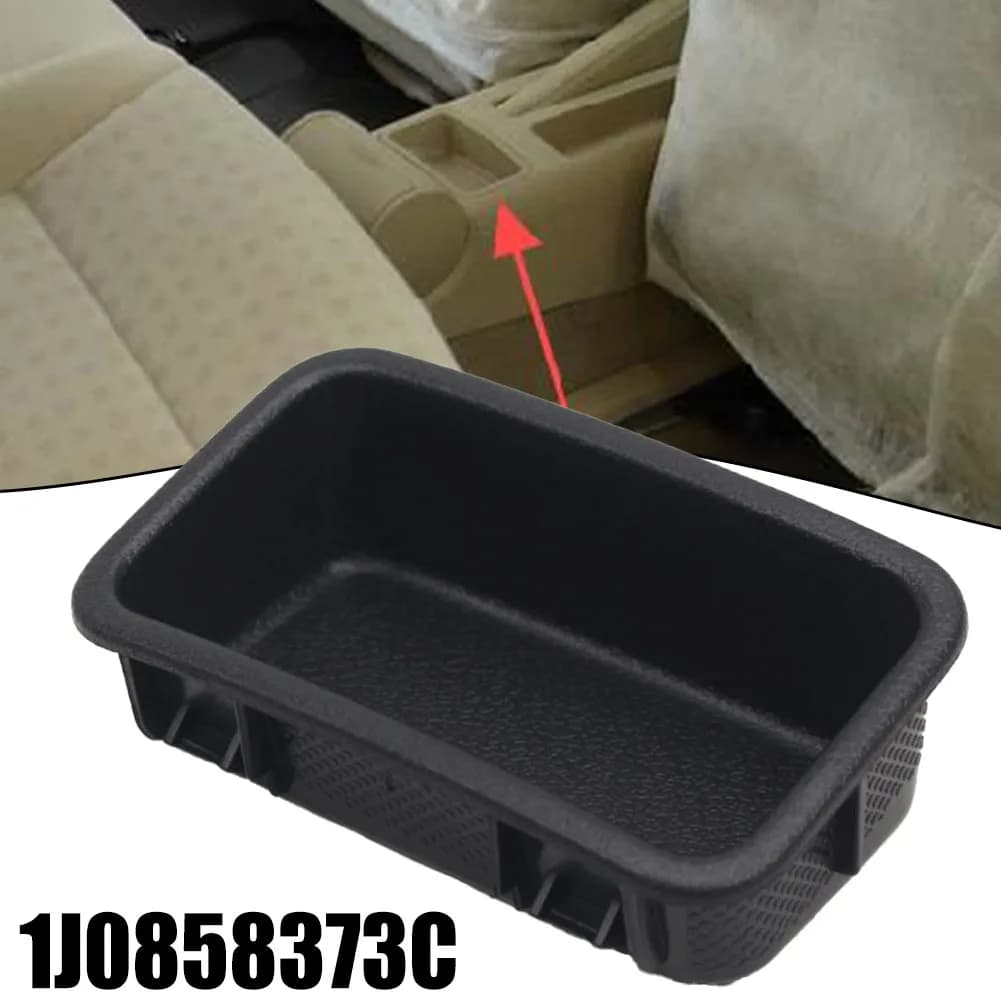Scatola portaoggetti per auto nera 1J 0858373 C Per Golf Per Jetta Per Bora MK4 1998-2006 Console centrale Bracciolo Floccaggio Scatola di immagazzinaggio organizzata