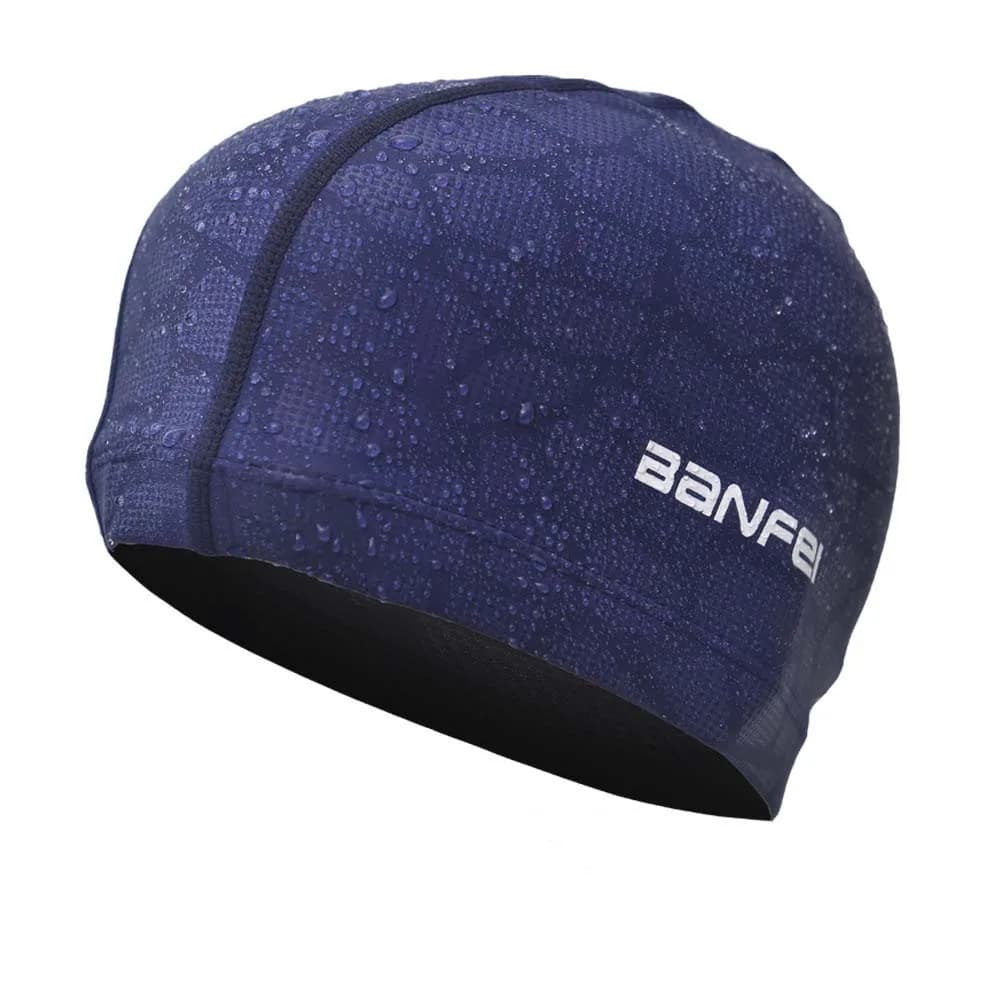 Long Hair Durable Comfortable Hat Waterproof Fabric Turban Sports Swimwear Unisex Diving Hat Ear Protection Pool Hat