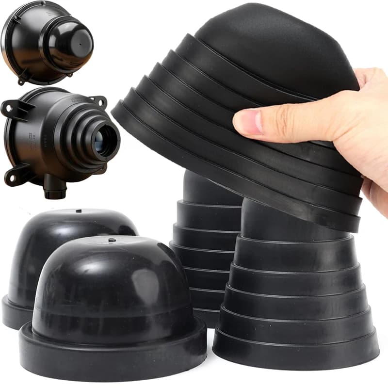 Rubber Headlight Rear Cover Waterproof Dust Seal Universal Housing Cap Flexible Protective Case For LED HID Lamp Retrofit