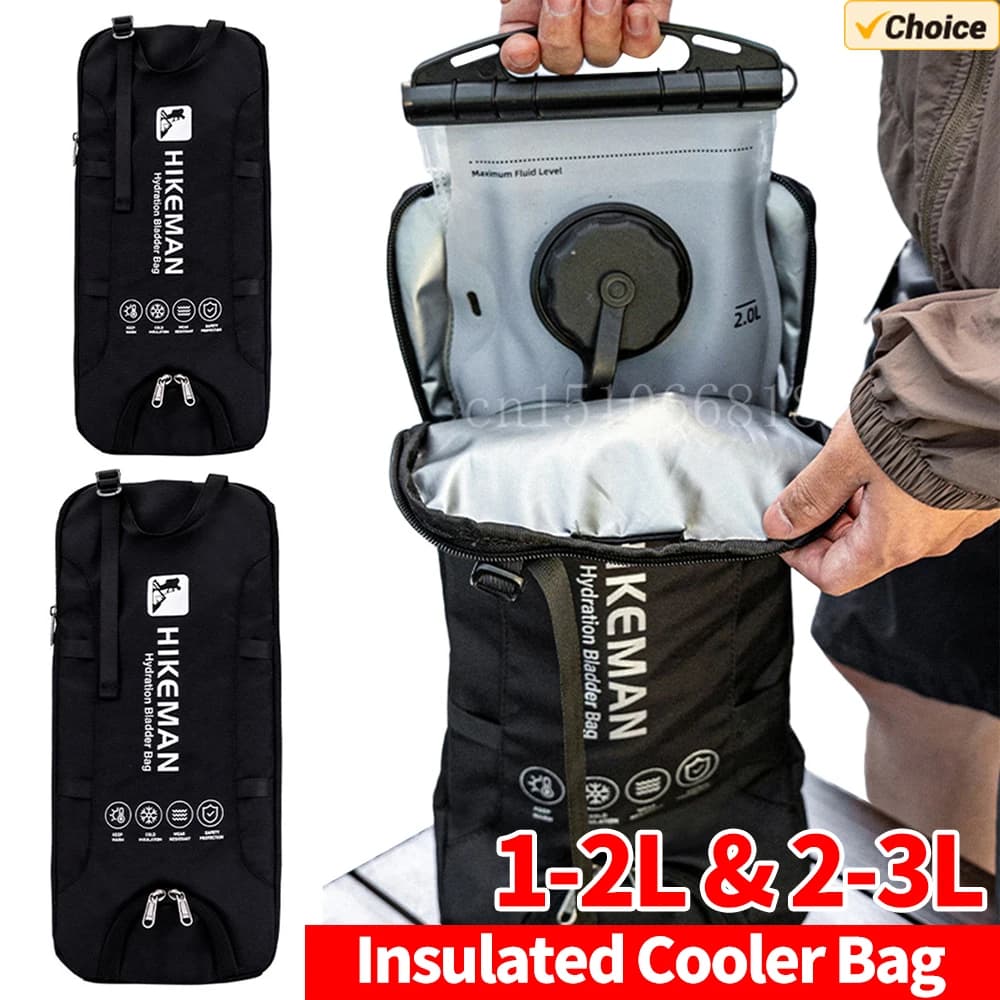 Insulated thermal bag suitable for 1-2 liters and 2-3 liters water bladders Insulating sleeve for hydration Insulated protective sleeve for hiking